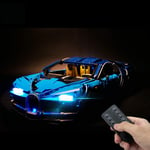 TZH Model LED Lighting Kit, USB Powered LED Light Up Kit Compatible with LEGO 42083 Bugatti, Remote Control Building Blocks Lighting Set