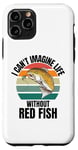 Coque pour iPhone 11 Pro Poisson rouge mignon rétro I Can't Imagine Life Without Red Fish