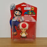 Super Mario Figure Collection 2008 Nintendo 4" Toad PopCo Boxed New