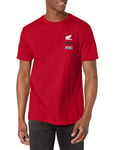 Fox Racing T- Shirt Honda à Manches Courtes de qualité supérieure Homme, Rouge Flamme 3, Small