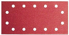 Bosch Accessories 2609256B19 Feuilles abrasives pour Ponceuses vibrantes 115 x 230 Système auto agrippant 14 trous Grain 40 Lot de 10 feuilles