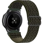 Nylon Sport Rem, Cargo Khaki, 20mm, Rem Kompatibel Med Samsung Galaxy Watch Active 2(40mm/44mm)/watch 3 41mm/watch 42mm/gear S2 Classic