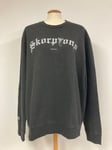 BNWT ALL SAINTS SWEATSHIRT JET BLACK SCORPIONS CREW NECK XXL