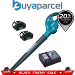 Makita DUB361RFE 18v 36v LXT Cordless Li-Ion Twin Garden Leaf Blower + Batteries