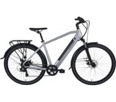 FALCON Horizon Cross Bar Electric Bike - Silver & Black, Silver/Grey,Black