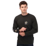 Men's Vans Trippy Grin Floral Long Sleeve T- Shirt in Black