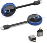 HDMI sans Fil Émetteur et Récepteur 5G, 4K Wireless HDMI Transmitter Receiver, Transmetteur HDMI sans Fil 165FT, Vidéo/Audio Streaming de Laptop/PC/TV Box/PS/Blu-Ray vers TV/Moniteur/Projecteur