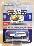 GREENLIGHT 1997 JEEP CHEROKEE NEW YORK CITY POLICE 1/64 42960-C HOT PURSUIT 38