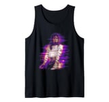 Michael Jackson Bad World Tour 1988 Purple Flare Tank Top