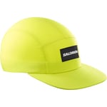 Salomon Bonatti Waterproof Five Panel Casquette unisexe, Trail running Randonnée Vélo Protection imperméable, Confort en toute légèreté, Style original, Jaune, Taille Unique