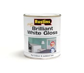 RUSTINS Brilliant White Gloss Paint 500ml