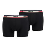 Lot de 2 boxers Levi's en coton stretch noirs