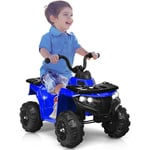 Voiture 4x4 Quad Buggy Electrique 6V,Moto Electrique pour Enfants 3-6 Ans, Vehicule Electrique Avant/Arriere Jusqu'a 3 km/h,Charge 25KG avec Musique