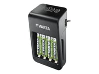 Varta Lcd Plug Charger+ - 4 H Batteriladdare/Strömadapter - (För 4Xaa/Aaa, 1X9v) 4 X Aa-Typ - Nimh - 2100 Mah (Usb)