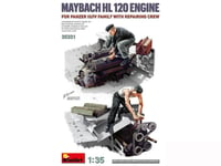 Mécaniciens et moteurs Maybach HL 120 pour Panzer III/IV - échelle 1/35 - MINIAR