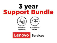 Lenovo Onsite + Keep Your Drive + Premier Support - Laajennettu Palvelusopimus - 3 Vuotta - On-site