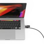 COMPULOCKS Ledge Lock Adapter for MacBook Pro 16" (2019) with Combination Cable Lock - sikkerhetssporlåsadapter