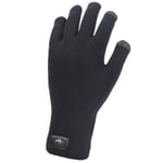 SealSkinz Sealskinz Anmer Waterproof All Weather Ultra Grip Knitted Gloves - Black / XLarge