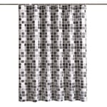 Sollbry Rideau De Douche Anti Moisissure 200x200cm, Épaissi Rideaux de Douche Tissu Lavable avec 12 Crochets, Imperméable Antibactérien Séchage