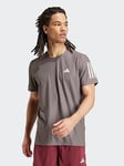 adidas Mens Running Own The Run T-shirt - Grey, Grey, Size Xs, Men