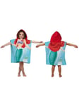 DISNEY Princess Little Mermaid Ariel Hooded Poncho Towel