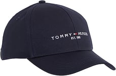 Tommy Hilfiger - Men's Baseball Cap - Embroidered Logo - 100% Cotton - Men's Accessories - Caps for Men - Men's Baseball Caps - Desert Sky