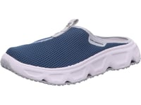 Salomon Men's Reelax Slide 6.0 Loafer, Blue Ashes/White/Pearl Blue, 9.5 UK