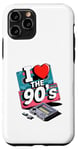 Coque pour iPhone 11 Pro I Love The 90's Cassette Player Music Tape Recorder