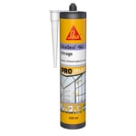 SIKA - Mastic silicone spécial verre - SikaSeal-162 Vitrage blanc - Étanchéité des vitrages, verrières, serres - Intérieur et extérieur - 300 ml