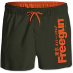 Maillots de bain enfant Freegun  Boardshort Court garçon ceinture élastique Logo