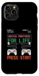 Coque pour iPhone 11 Pro Mother And Son Gaming Partners for Life Jeu vidéo Gamer