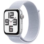 Apple Watch SE 44mm Silver Aluminium Case GPS Sport Loop (Blue Cloud)[2024]