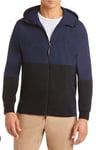 Lacoste SH4298 Milano Uni Colour Block Hooded Sweatshirt Jacket Navy Size 3XL