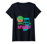 Womens Status Quo Save Me From Myself Lyrics V-Neck T-Shirt