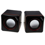 Jedel 2.0 USB Powered Wired Speakers Subwoofer For PC Desktop Laptop Tablet UK