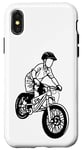 Coque pour iPhone X/XS Vélo de montagne Garçon Amoureux du vélo de montagne