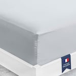 Viscosoft | Drap Housse 140x190 /200 Gris Microfibre Qualité Supérieure | Drap Housse Grand Bonnet 30 cm Matelas Epais | Drap Housse Ajustable | Tissu Doux, Durable et sans Plis