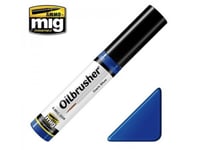 Oilbrusher bleu foncé - peinture à l'huile avec applicateur 10 ml - MIG 3504