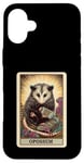 Coque pour iPhone 16 Plus Esthetic Cottagecore The Opossum Possum Jeu de cartes Tarot