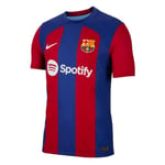 Barcelona FC Nike DX2615-456 FCB M NK DFADV Match JSY SS HM T-Shirt Homme Deep Royal Blue/Noble Red/White Taille XS