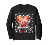 Merry Christmas & Happy New Year 2025 Cozy Red Heart Holiday Long Sleeve T-Shirt