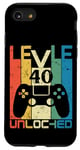 iPhone SE (2020) / 7 / 8 Level 40 Unlocked: Vintage Video Game Controller 40 Birthday Case