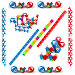 EACHHAHA 25 pièces Mini Serpent Magiques avec 24 nœuds,Jouet Enfant 3 Ans,Pinata Anniversaire Garcon,Fidget Toys,Anti Stress Enfant,Casse Tete Enfant,Magic Snakes,Petits Cadeaux Anniversaire