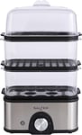 Prestige Tier  Food  Steamer ,  Compact  Multi - Cooker ,  3  Steam  Baskets ,