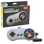 Manette Pad Joystick Pour Super Nintendo Entertainment System SNES - Rétro Gaming - Gris