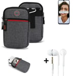 Holster + earphones for Samsung Galaxy M21 Belt Pouch