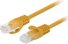 Lanberg - Patch-Kabel - Rj-45 (Hane) Till Rj-45 (Hane) - 1 M - 4.8 Mm - Utp - Cat 5/5E - Tvinnad, Hakfri - Orange, Ral 1028 (Paket Om 10)