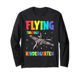 Flying Through Kindergarten Fighter Jet Back To School Long Sleeve T-Shirt