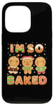 Coque pour iPhone 13 Pro Biscuits amusants de Noël I'm So Baked Gingerbread Man