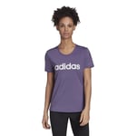 adidas Womens Design 2 Move Logo T-Shirt - Purple / Large